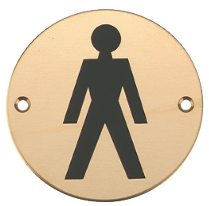 Graphic Sign D76mm-Male PAA