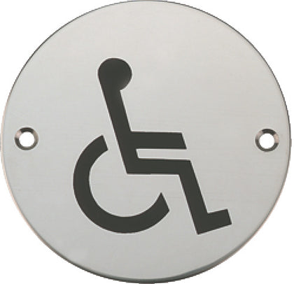 Graphic Sign D76mm-Disabled SSS