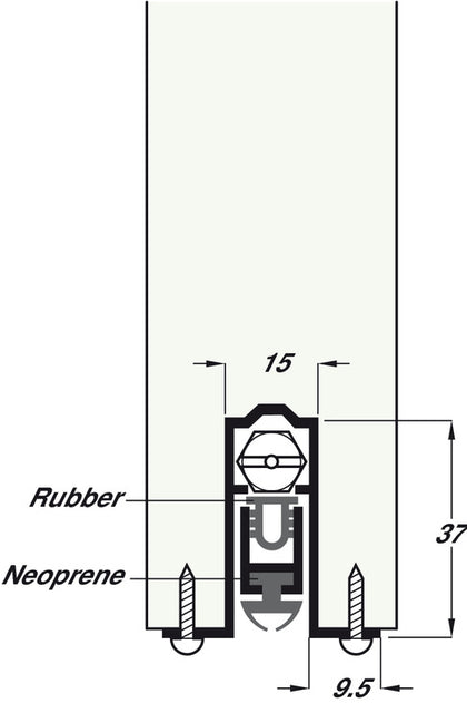 Retractable Dr Seal Full Mortice 1067mm