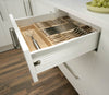 Metal Drawer Sides 118/400mm Wht