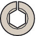 Free Flap H 1.5 Plastic/Metal D RH White
