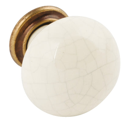 Edstone Knob Ant Silver/White D36x36mm