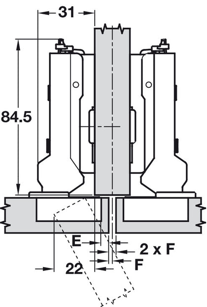 Tiomos 120D Hinge Click wo SC SF Half