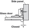 180D Glass Door Pivot Hinge 6.8mm Inset