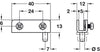 110D Simplex Glass Door Hinge St/Chr Plt