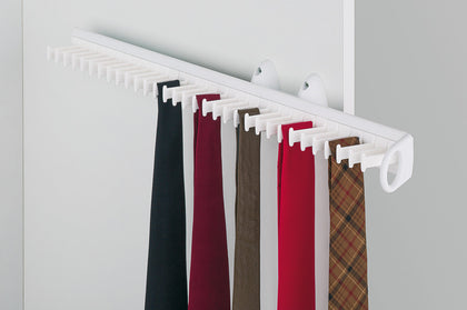 W/Robe PO Tie Rack 505mm 32 Ties Black