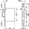 Mortice Spring Loaded Handle MSS