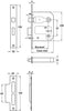 Lever Hdl Set Straight WC Alu Sat BOM