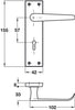 Lever Hdl Set Straight Lock ZA PC BOM