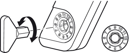 Hex Key SW10 f Hafele Maxi Flap Fittings