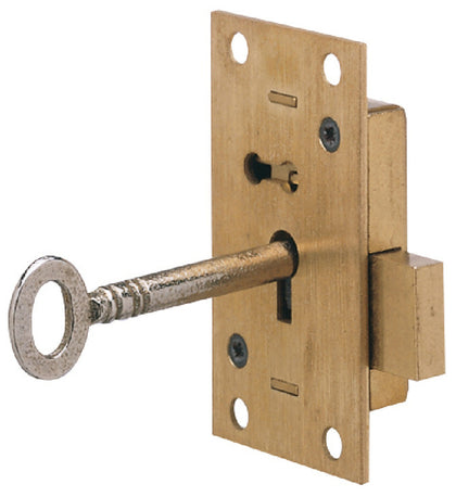 Straight Cupboard Rim Lock Brass Differ