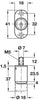 PushButton Cylinder D18mm MNP FH5