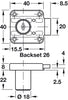 Rim Lock D18/26mm Chrome Plt DR Differ