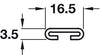C-Profile Locking Bar 1500mm St Galv