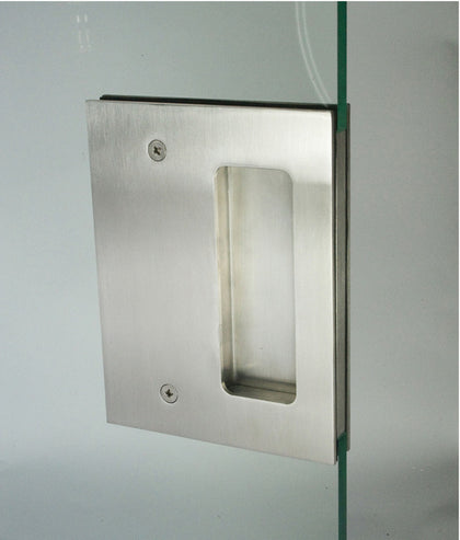 Flush Pull Hdl for Gls 164x125mm 316 SSS