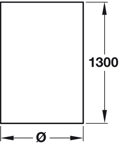 Steel Tube CTL D60x1300mm Pol Chr Plt