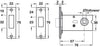 Mortice Bath Deadbolt 8/57/76mm SSS