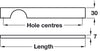 Pull Handle Alu Pol Chrome 320mm CLR
