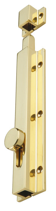 Knob Slide/Surface Bolt 150mm Brs PB