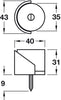 Door Stop/Floor Shielded D35x31mm SAA