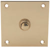 Bell Push-Square 76x76mm Brass PC