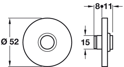 Bell Push-Round D52mm PSS