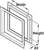 Metal Vision Panel 305x305mm 304 SS
