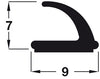 Raven Draught Seal V Strip 2x3.0m Brown