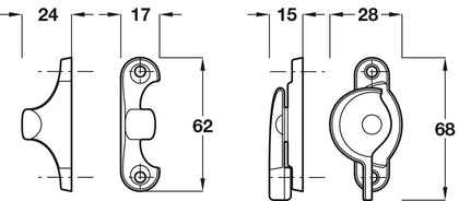 Sash Fastener Economy  Fitch Pat ZA BZP