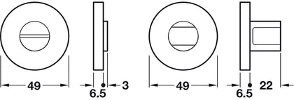 Lita WC Set D49mm 304 SSS