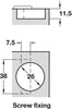 92D Hinge D26mm Sprund Keyhole 15mm SF