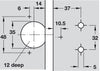 Aximat 100 180D Twin Hinge ExAxle-Arm