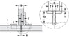 Aximat 100 180D Twin Hinge ExAxle-Arm