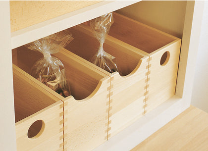 Oak Storage Box Set 115x250x150mm (x4)