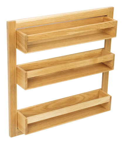 Spice Jar Rack 400x400x70mm Oak