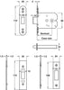 Mortice Box Deadbolt 57mm EB
