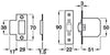 Mortice Adj Roller Bolt Catch 51mm NP