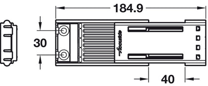 Accuride 0116 Damper Mechanism Pl Black