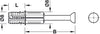 Minifix Spreading Bolt 34/8mm