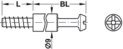 Maxifix ConnBolt S35 5/55mm Galv St