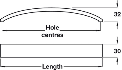 Belmont Bow Handle Alu SSE 320mm cc