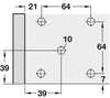 Plinth Foot Adj 120mm Press Pl Black