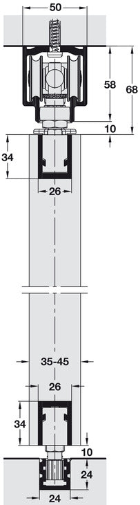 Hawa Variofold 80H Fitting Set 1