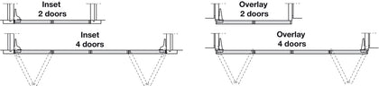 Hawa Multifold 30/W Fitting Set 2 Panels