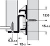 Drawer Runner Roller/Base Sgl 35kg 600mm Wht