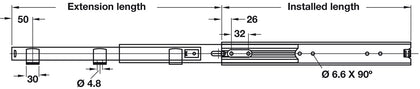 5517-60 BB DrwRun Full 60kg 450mm BZP