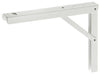 Hinged Bracket Adj 400mm 200kg/Pr White