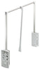 Pull Down Wardrobe Rail, for Internal Wardrobe Width 440-610 mm, 2004 Wht/Nkl