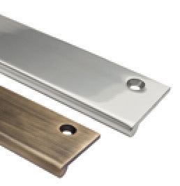 Edge Pull 100x38x3mm Brass Matt Black