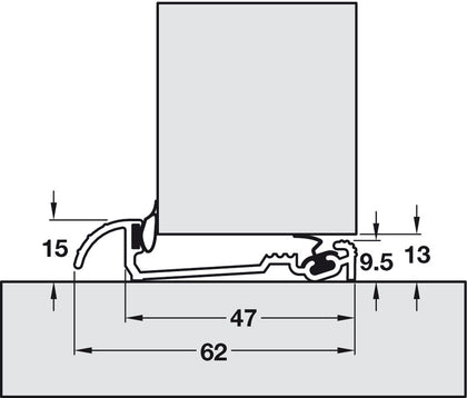Macclex Threshold 914mm 15/2 Mill